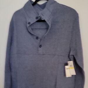 NWT Men's REEF Oteil Blue Long Sleeved Sweater